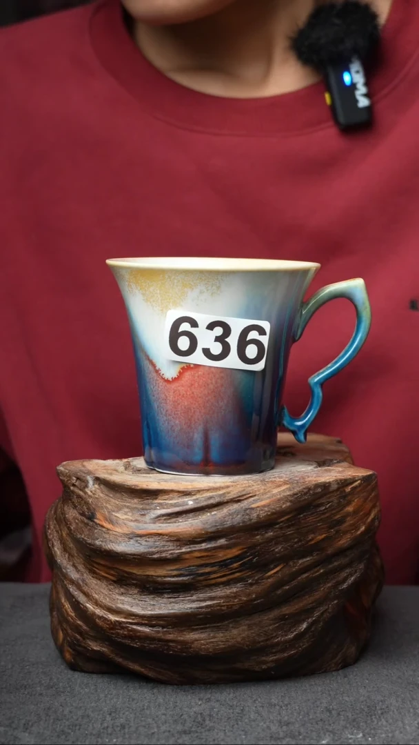 杯子陶瓷636景德镇手工手创杯子 带冰裂纹
