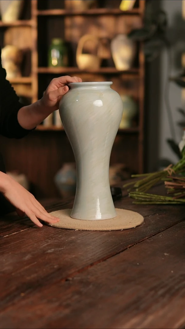 摆件27-505 陶瓷花器高33口径10