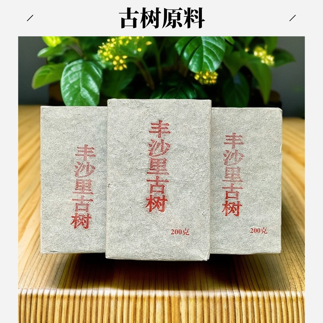 丰沙里古树黄金叶200g茶砖