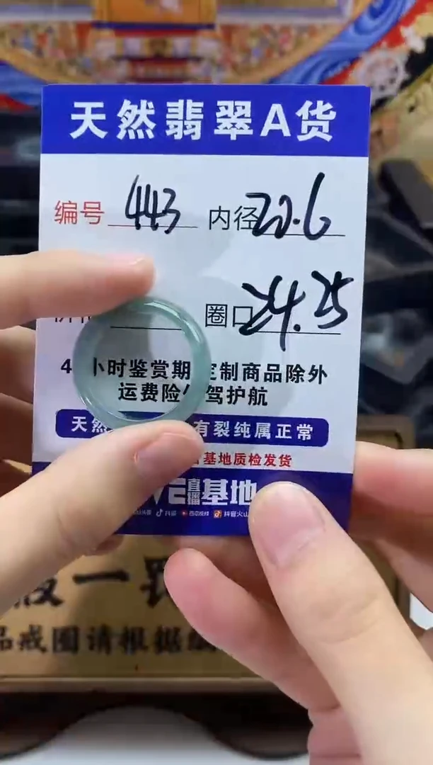 未镶嵌戒圈翡翠443