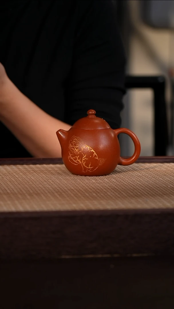 茶壶紫砂粗砂朱泥 170cc