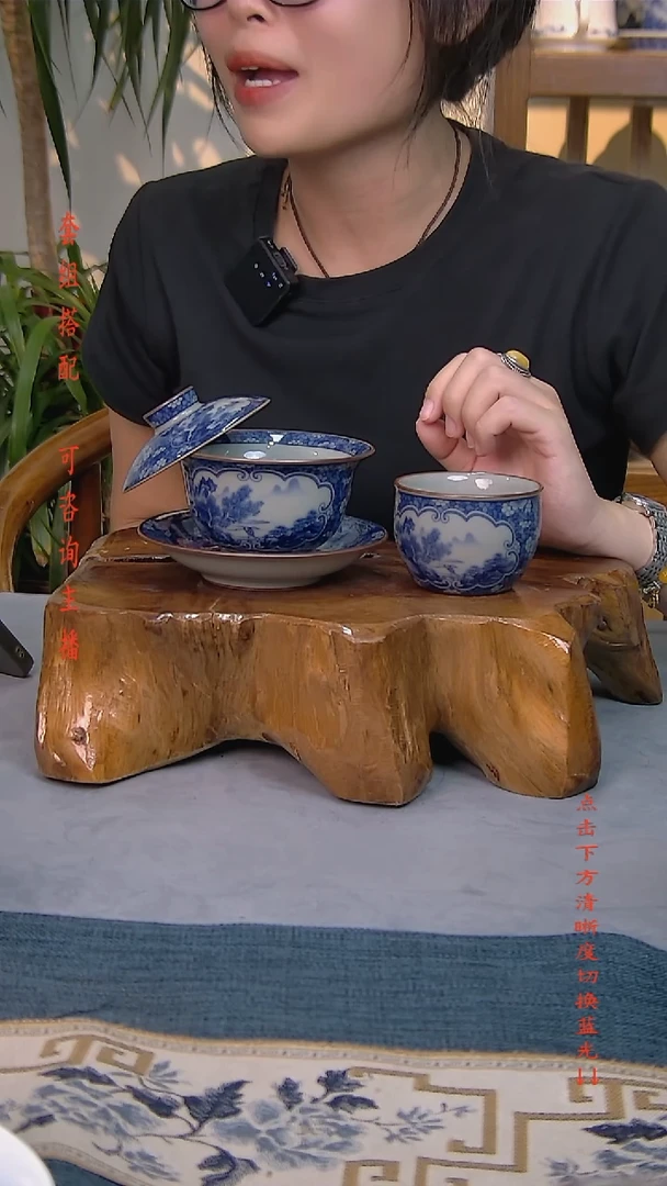 简装家用款2件套 老陶泥开片纹陶瓷茶具