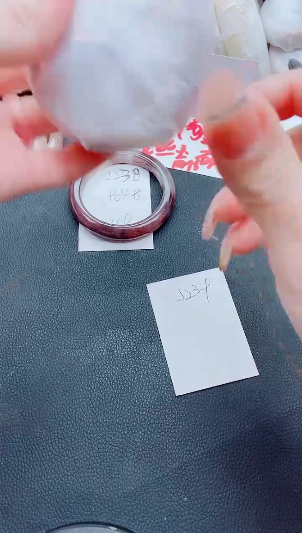 【闪购商品】石英质玉手镯未镶嵌J238-55/56