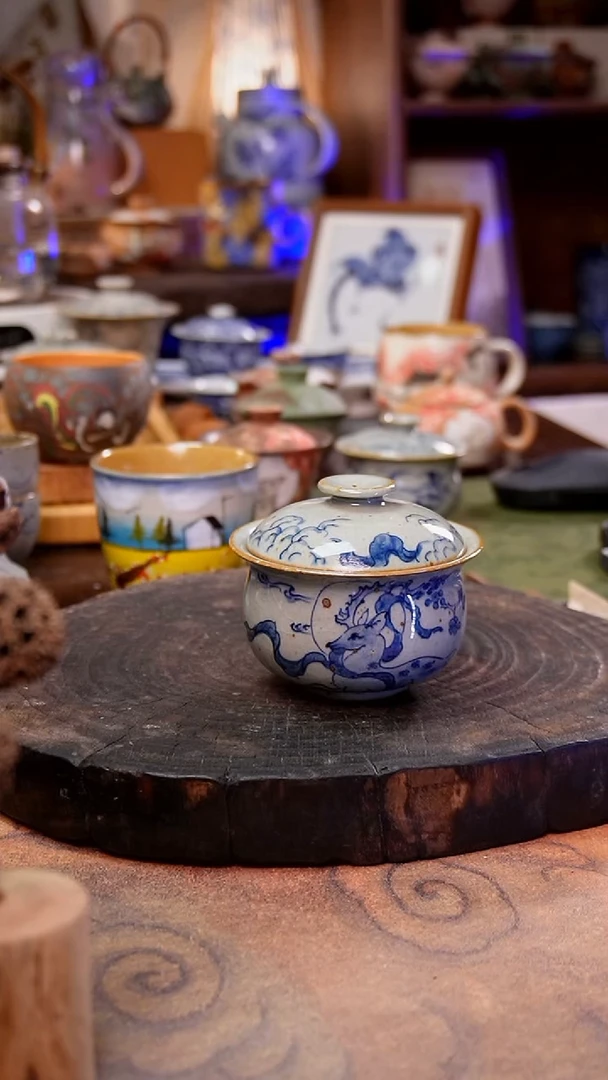 杯子九色鹿手工手绘手工手绘