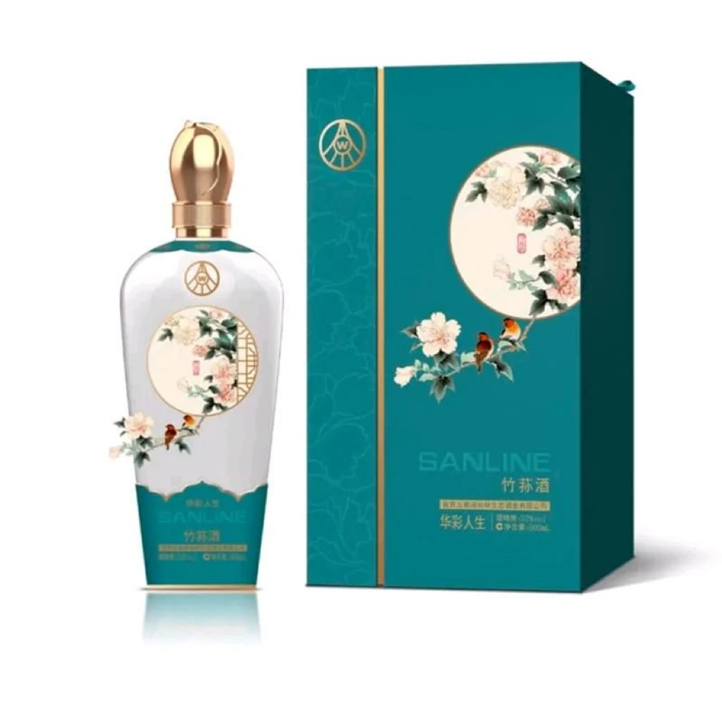 华彩人生礼盒装 整箱6瓶  配3个礼袋52度500ml