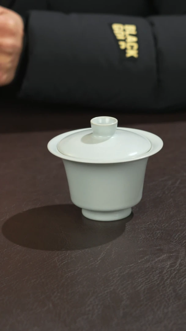 瓷宣宝汝瓷原矿原釉手工作品