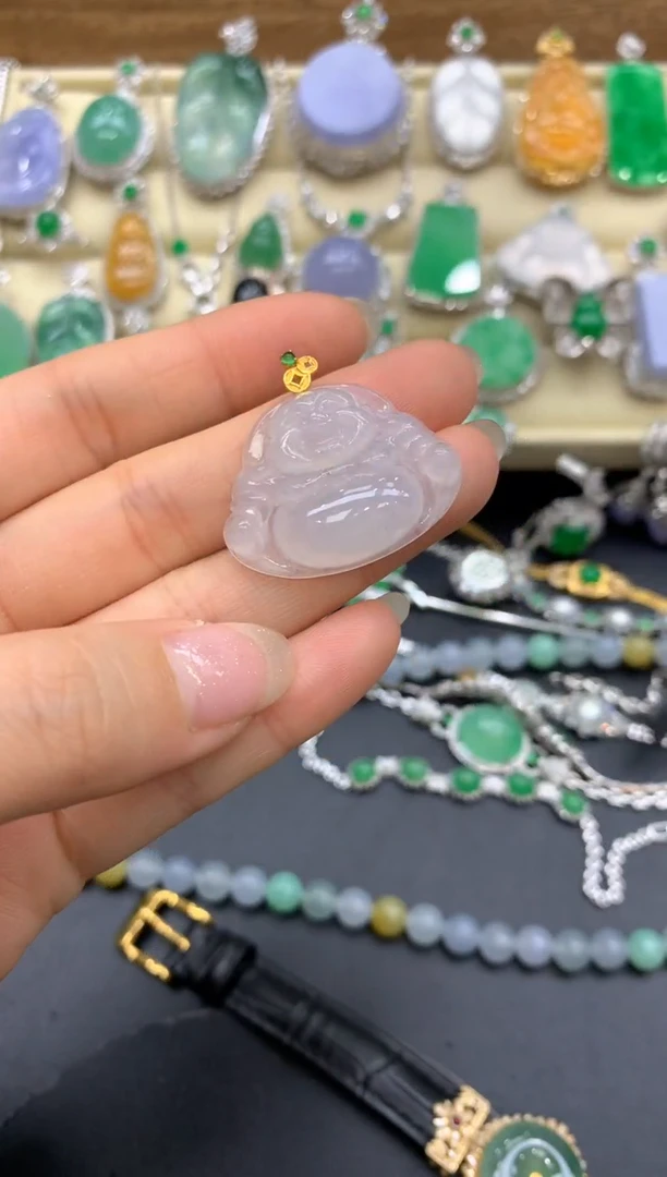 【闪购商品】翡翠颈饰18K金镶嵌222-中国好珍宝