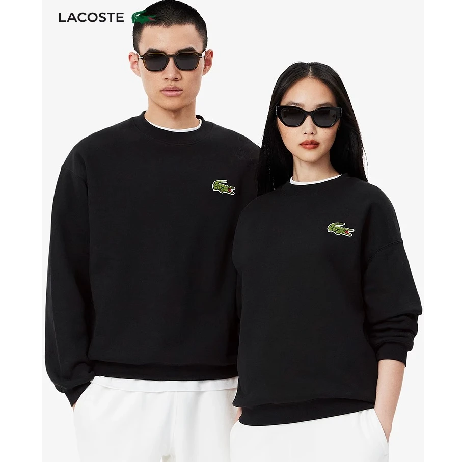 LACOSTE法国鳄鱼男女同款25秋季新款纯棉休闲百搭圆领卫衣|SH2741