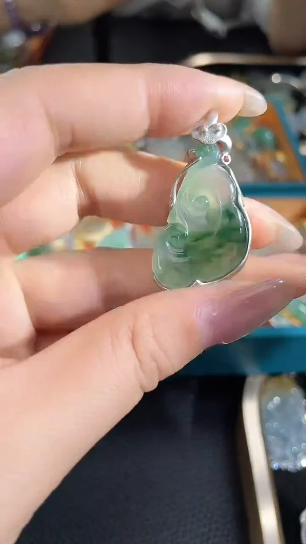 颈饰银S925镶嵌翡翠2026123101多样性发一