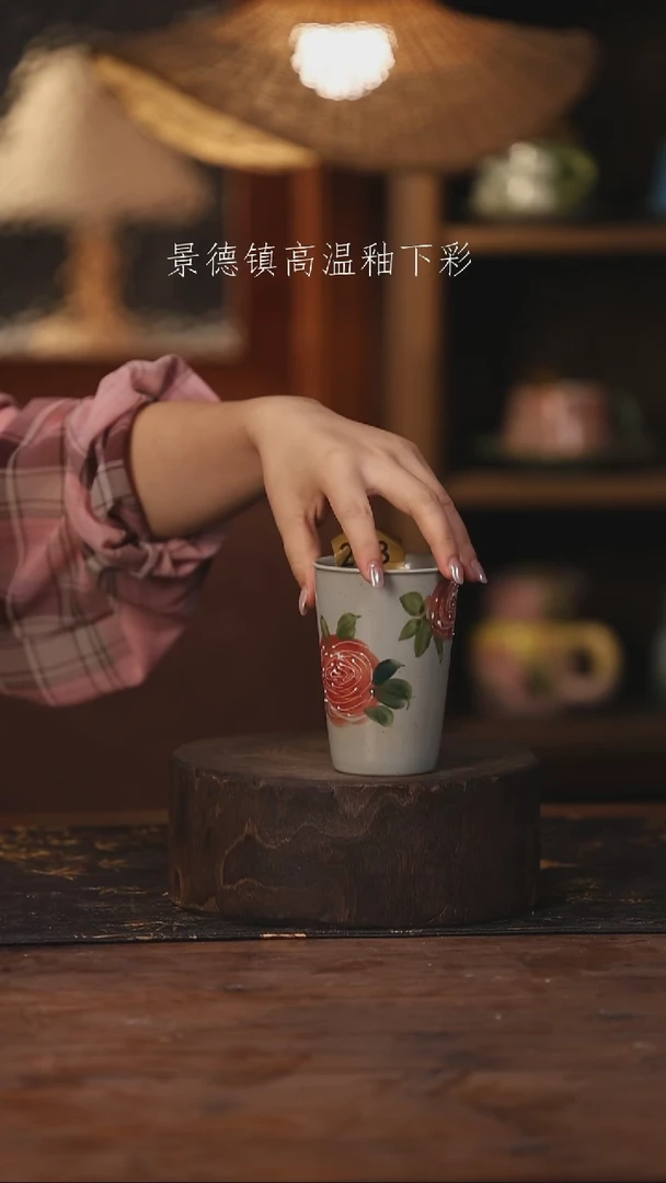 陶瓷景德镇高温釉下手绘陶瓷243