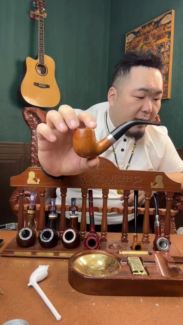 石楠木木雕款意大利进口石楠木烟斗