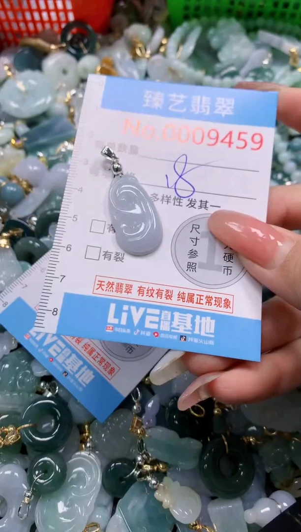 翡翠未镶嵌吊坠(不含链)9459