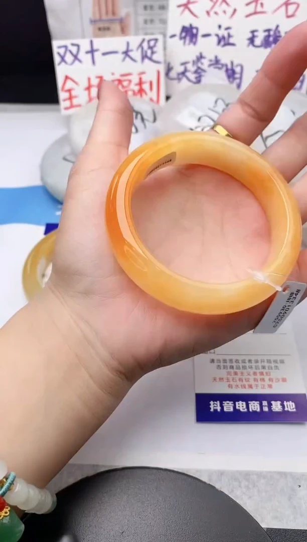 未镶嵌手镯石英质玉j71-HHB58+