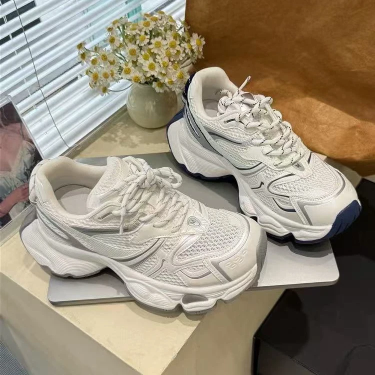 【QUE】莉妮卡老爹鞋女2025新款厚底网面休闲运动老爹鞋