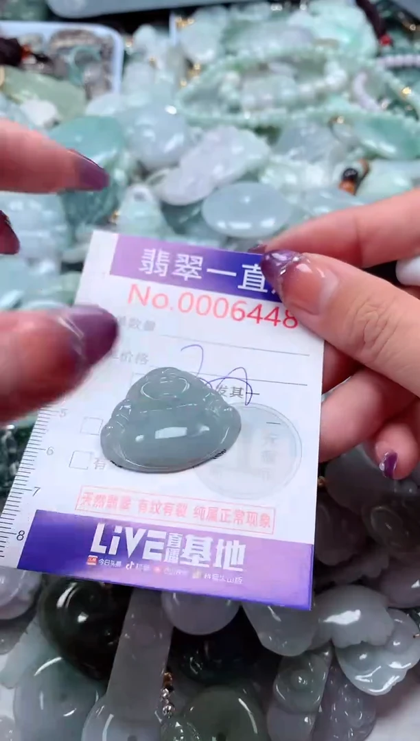 翡翠未镶嵌吊坠(不含链)6448