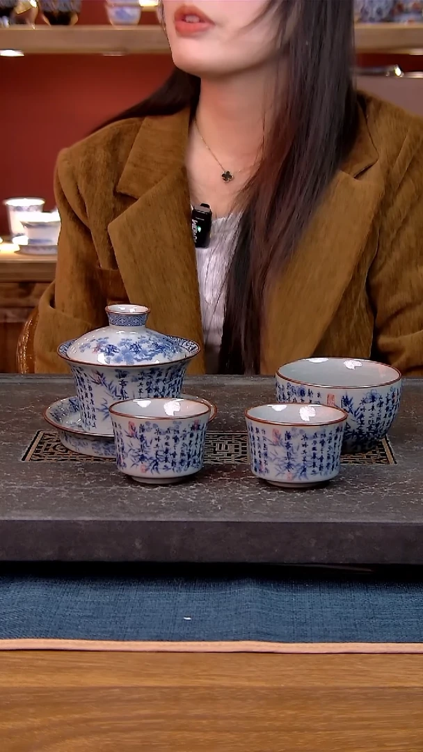 简装家用款4件套 老陶泥开片纹陶瓷茶具