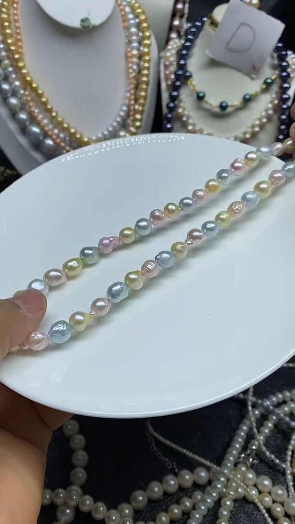 淡水珍珠未镶嵌颈饰多人