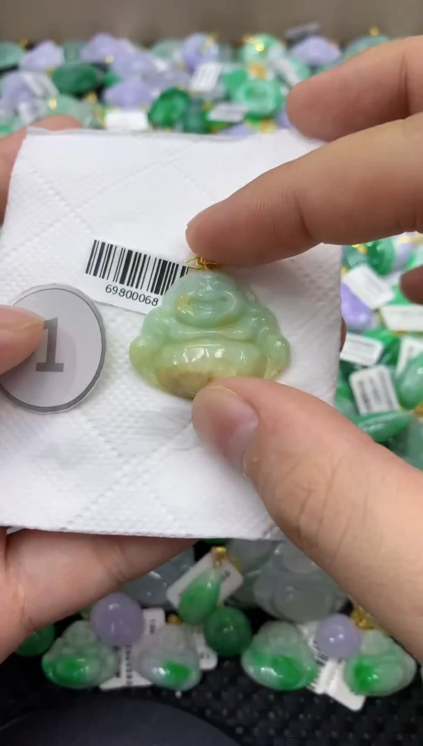 颈饰未镶嵌翡翠天然缅甸翡翠A货