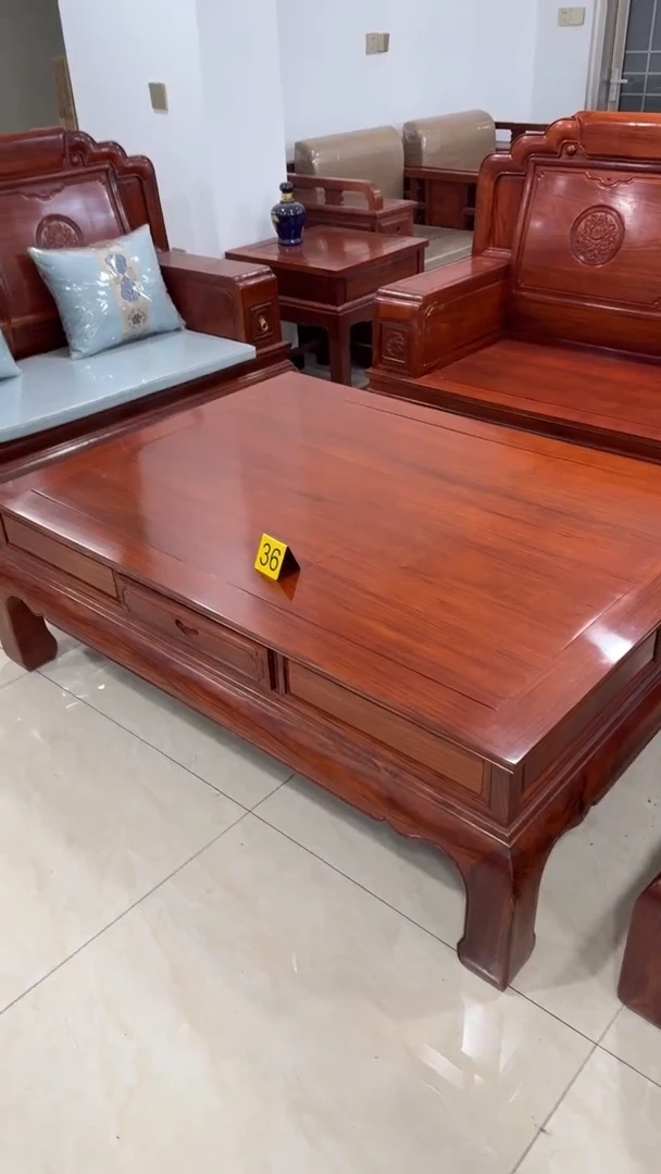 【闪购商品】花梨木类柜类家具148*108*50大茶几大平几刺猬紫檀