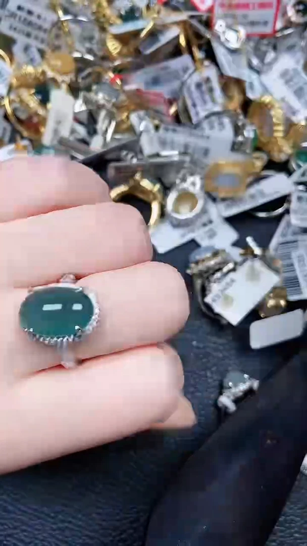 颈饰银S925镶嵌翡翠0174