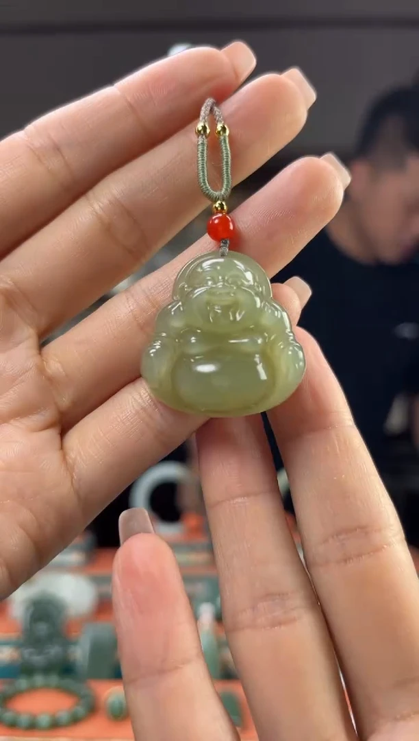 和田玉未镶嵌颈饰佩佩30mm左右