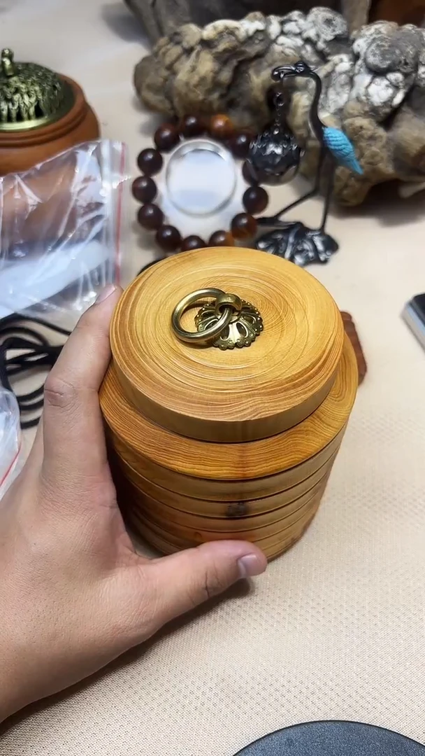 柏木（崖柏）南太行崖柏茶叶罐