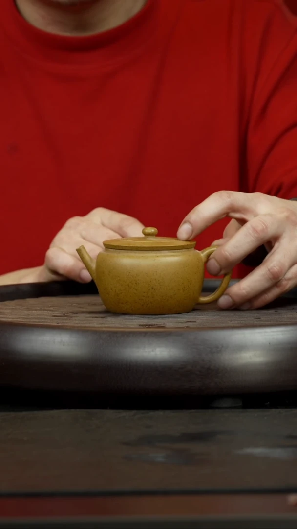 【闪购商品】紫砂茶杯柴烧 海棠壶