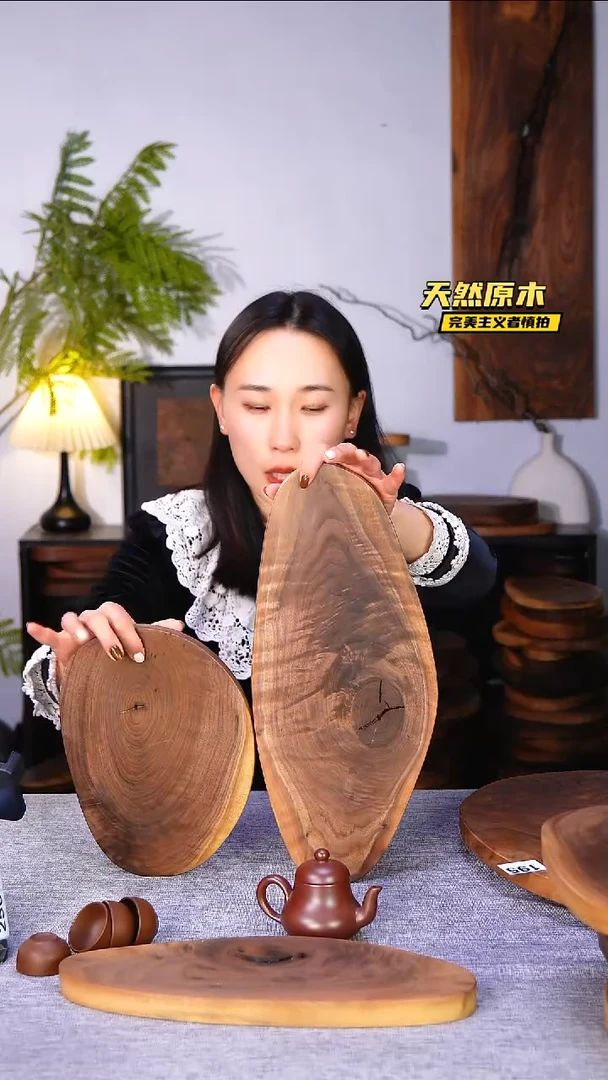 木北美黑胡桃原木.干裂疤结不属于商品质量问题完美主义者慎拍