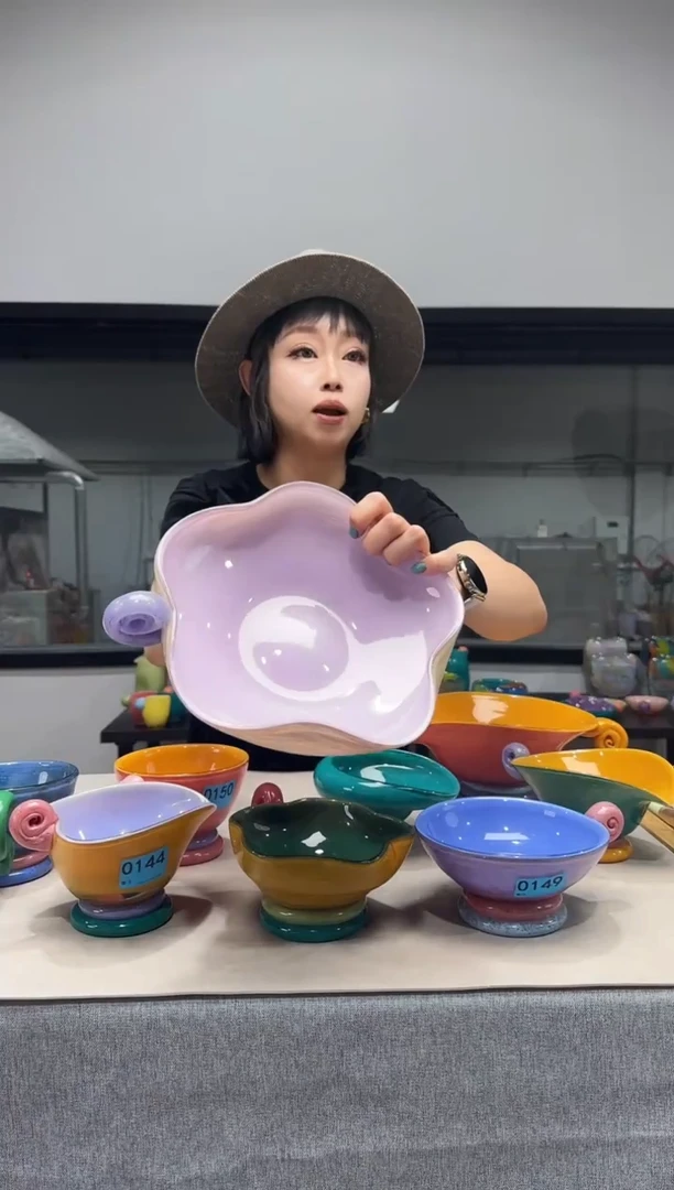 琉璃M慕忆家手作琉璃花瓶不耐高温