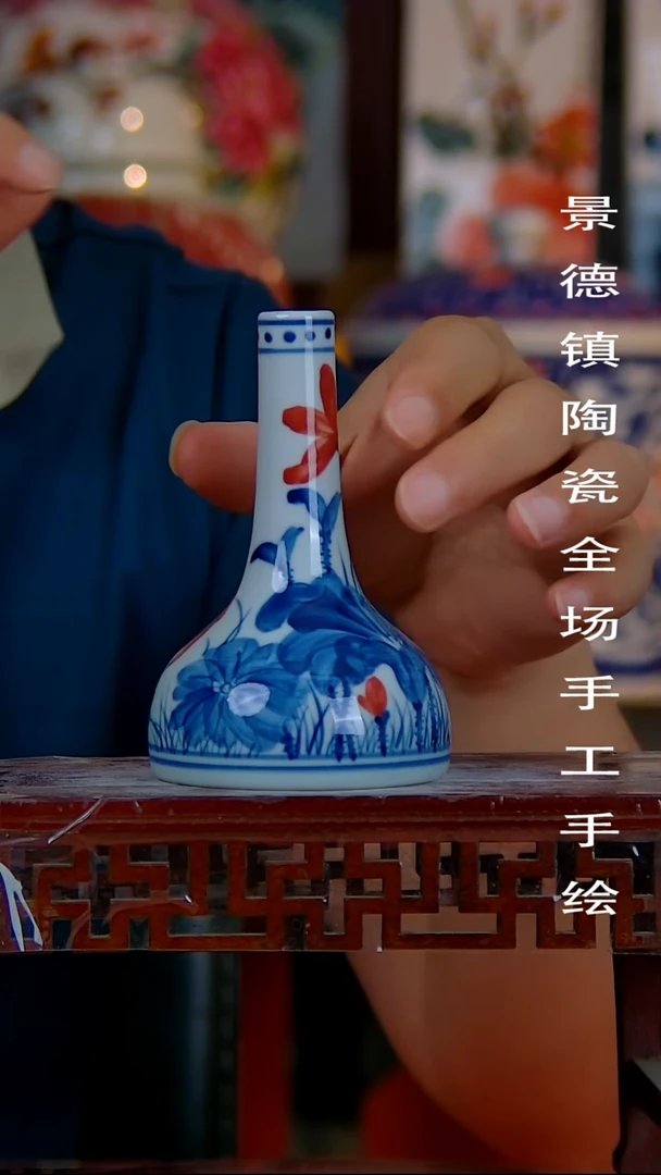 摆件景德镇陶瓷 手工手绘