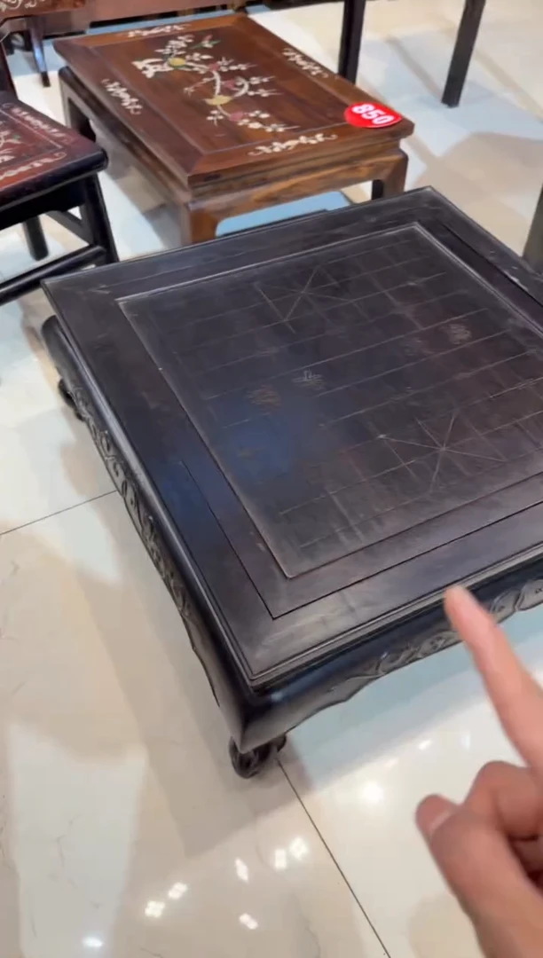 木木头款小叶紫檀双面棋桌1580