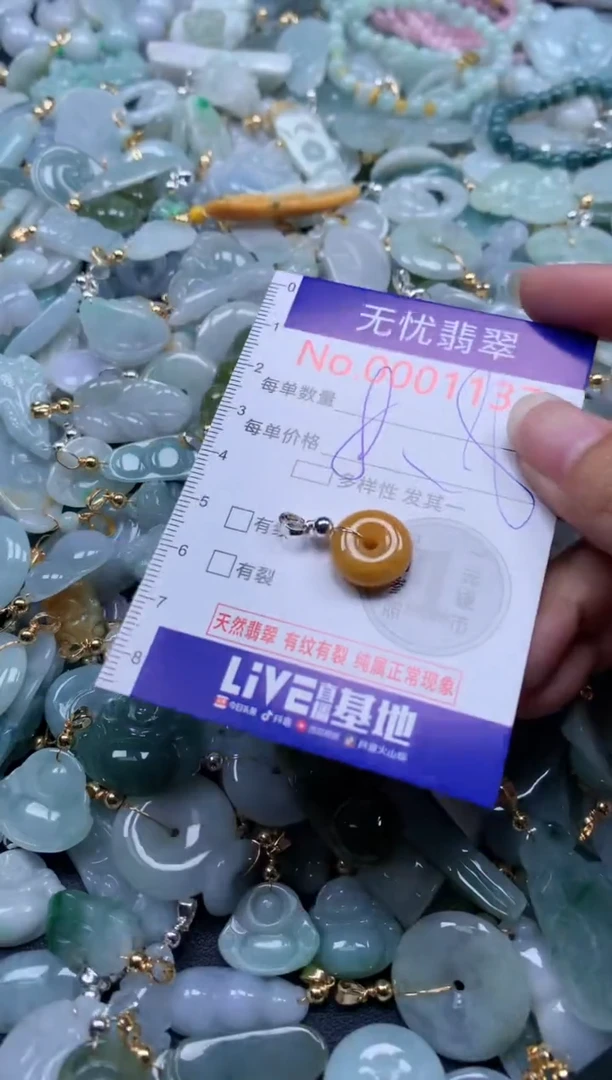 翡翠未镶嵌吊坠(不含链)1137