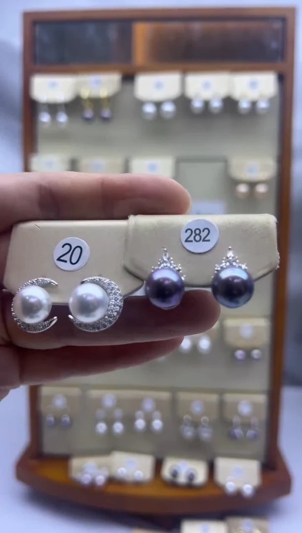 未镶嵌耳饰淡水珍珠20+282