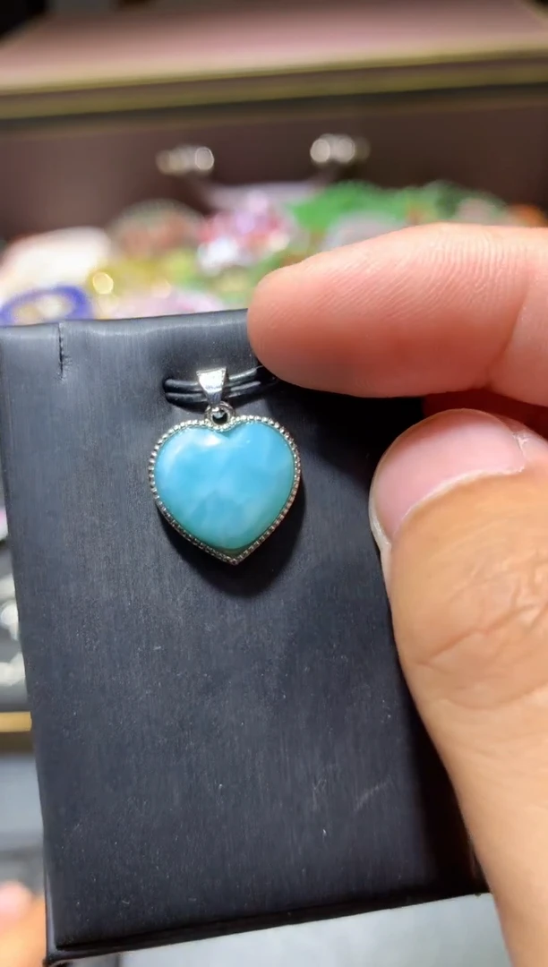 针钠钙石（海纹石）未镶嵌颈饰F36【多样性发其一】