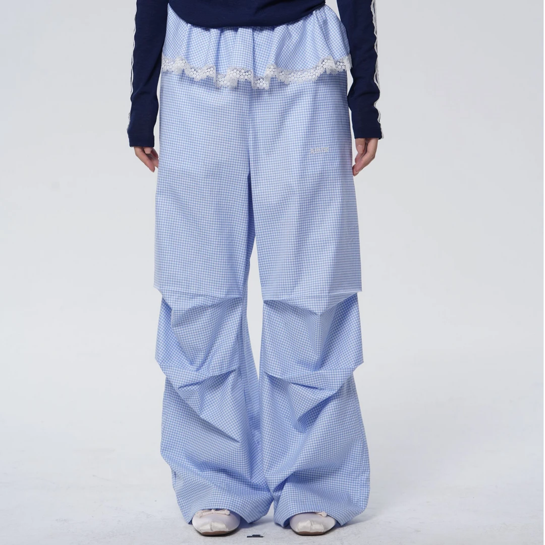 RK25SS假两件裙边工装裤130