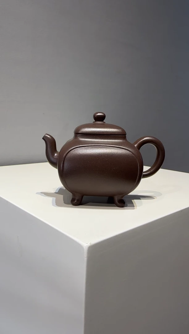 茶壶紫砂青*鼎盛四方 方