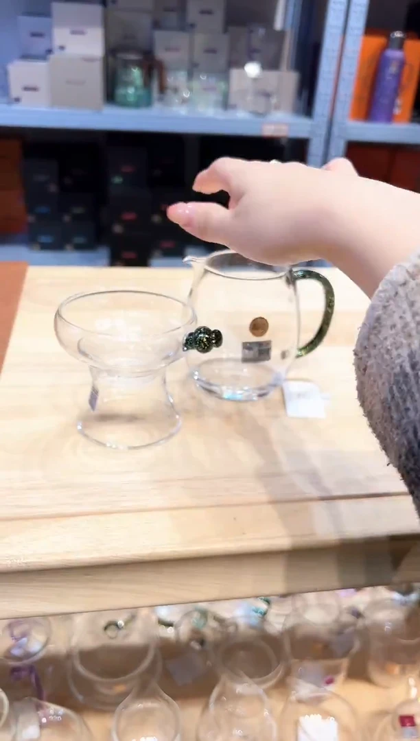 兔**乖禾器奉珠激光茶漏黑金双标款