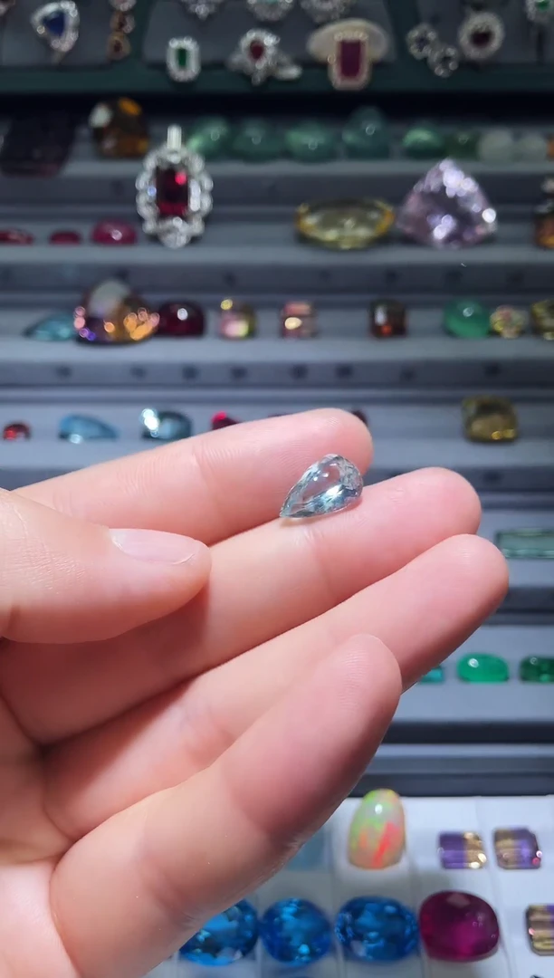 裸石海蓝宝石3.87ct