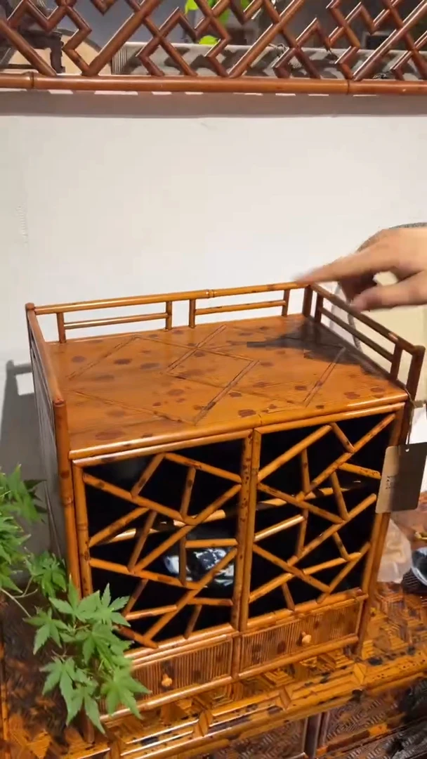 竹阿*湘妃竹茶棚冰裂纹