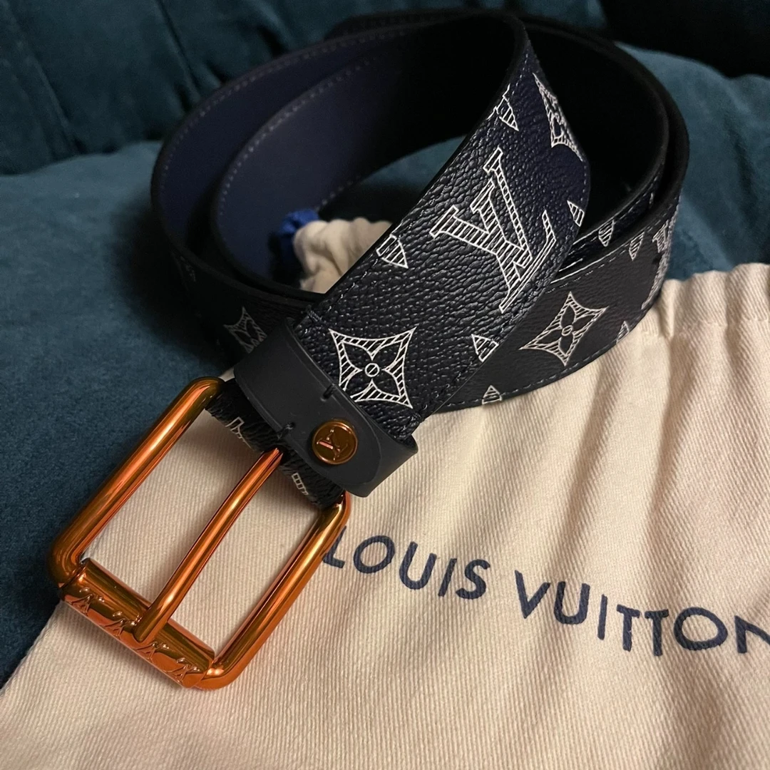 未使用 LouisVuitton/路易威登 Lv老花秀款腰带/W50