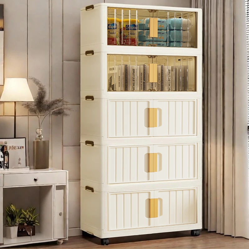 （拍四发五）内嵌55面宽N5零食收纳柜家用可折叠衣柜客厅玩具整理柜