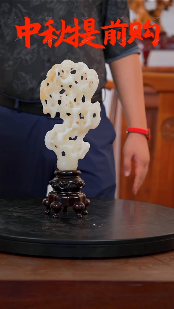 石材精品玉玲珑摆件