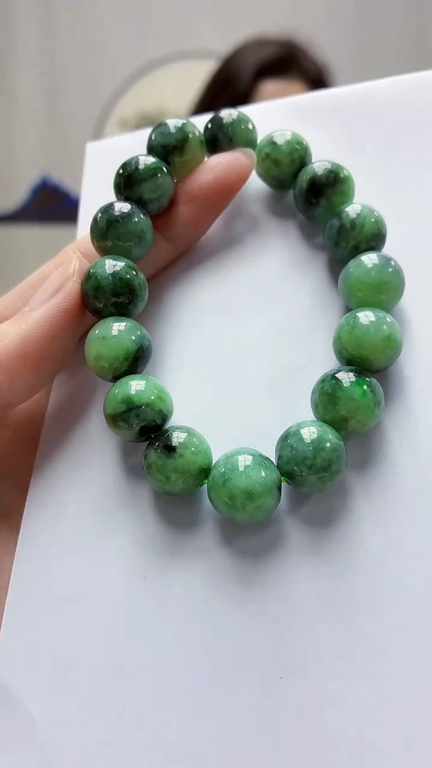 未镶嵌定制翡翠4829zm-毛货手串24
