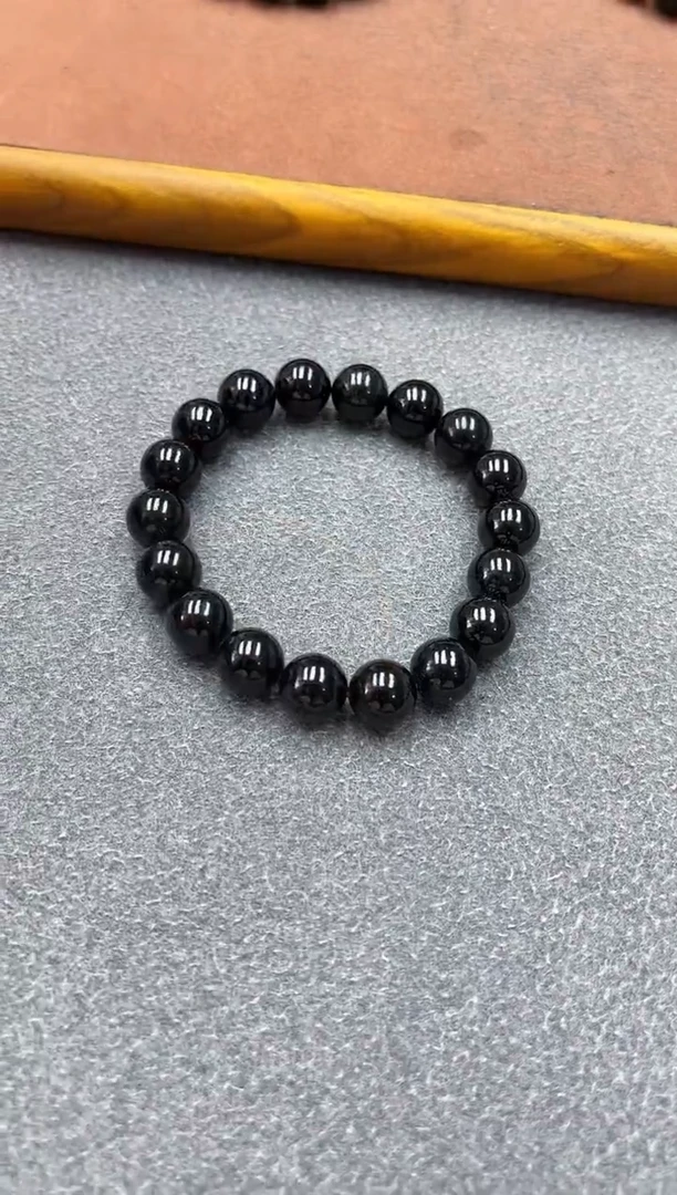 手链未镶嵌和田玉纯天然新疆塔青黑青12