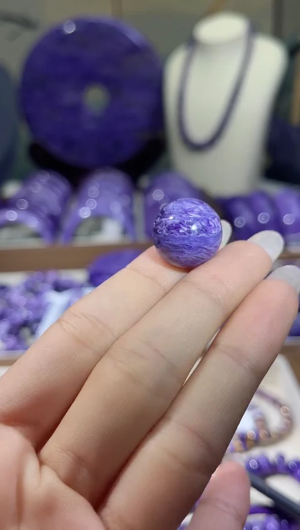 查罗石（紫龙晶）未镶嵌单珠17