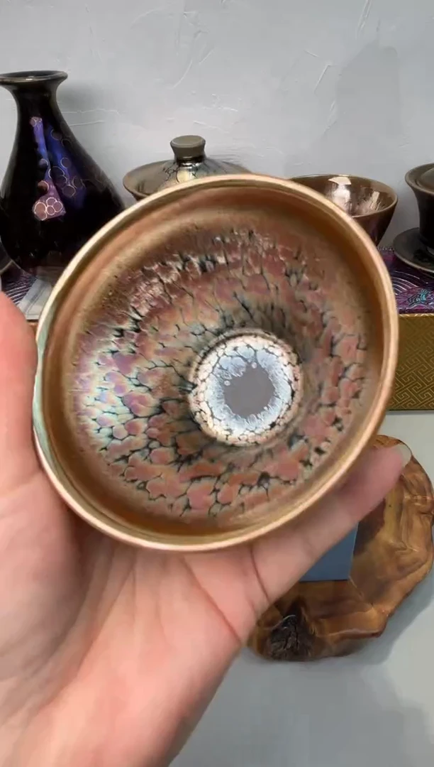 茶盏春申阁福利1只 繁花冠樽