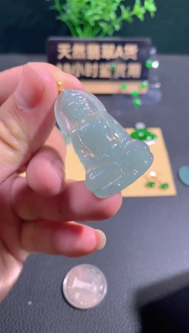 【闪购商品】翡翠颈饰18K金镶嵌翡翠