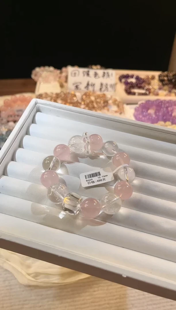 合成欧泊未镶嵌多样性发一Q30白茶冰粉15-16mm