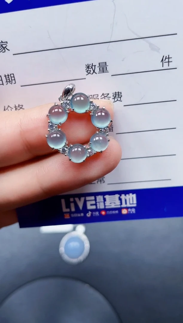 颈饰银S925镶嵌翡翠61