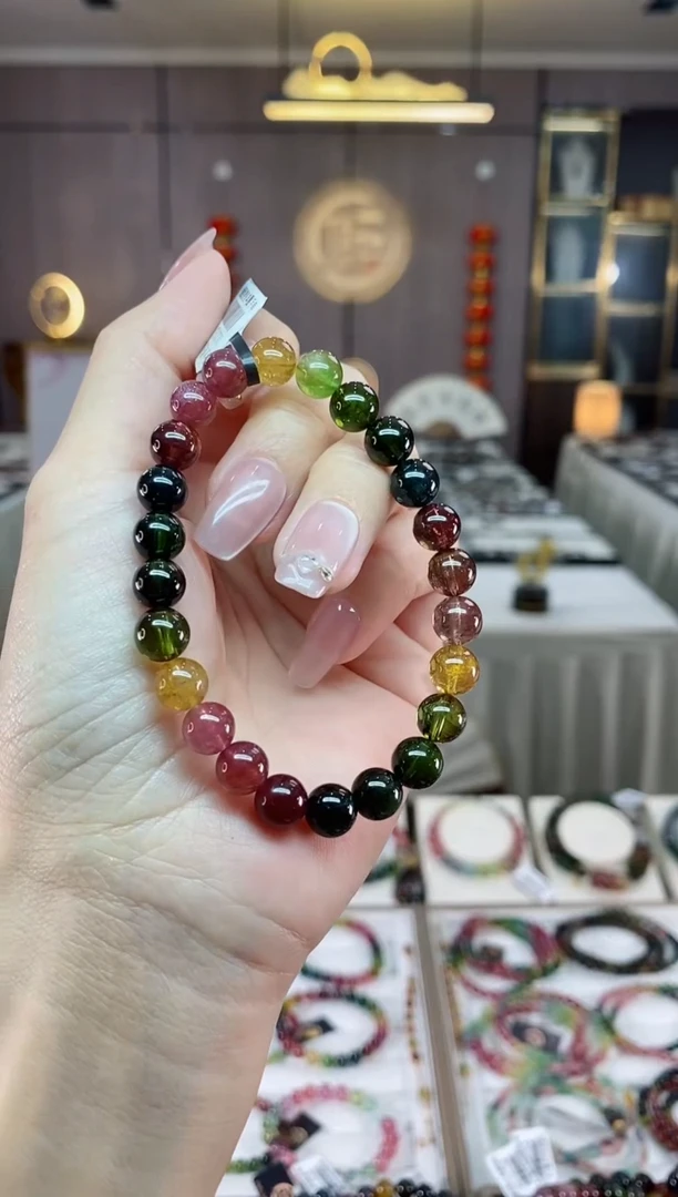 【闪购商品】碧玺单圈手串7mm+未镶嵌（多样性发一条）hon